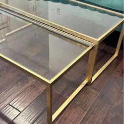 Gold Coffee Table (Set of 2)