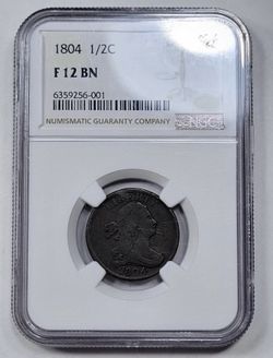 1804 Draped Bust 1/2c NGC