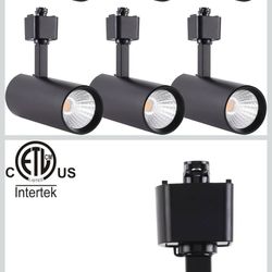 mirrea 16.5W Dimmable LED Track Lighting Heads Compatible with Single Circuit H Type Rail Ceiling Spotlight 90 CRI 24° Black Finish Pack of 6 (4000K N