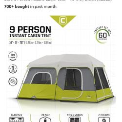 9 Person Tent And Propane Heater