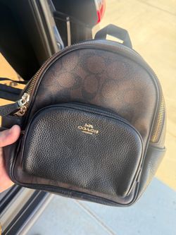 Coach Mini Leather Backpack