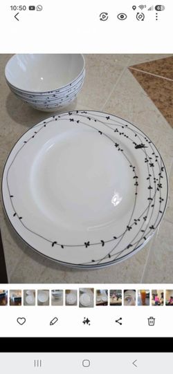 French White Dinner Plate