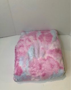 Kids pink unicorn plush Blanket.   (T)