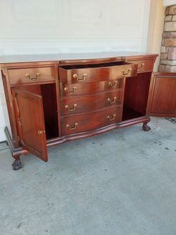Antique mahogany  cabinet sideboard