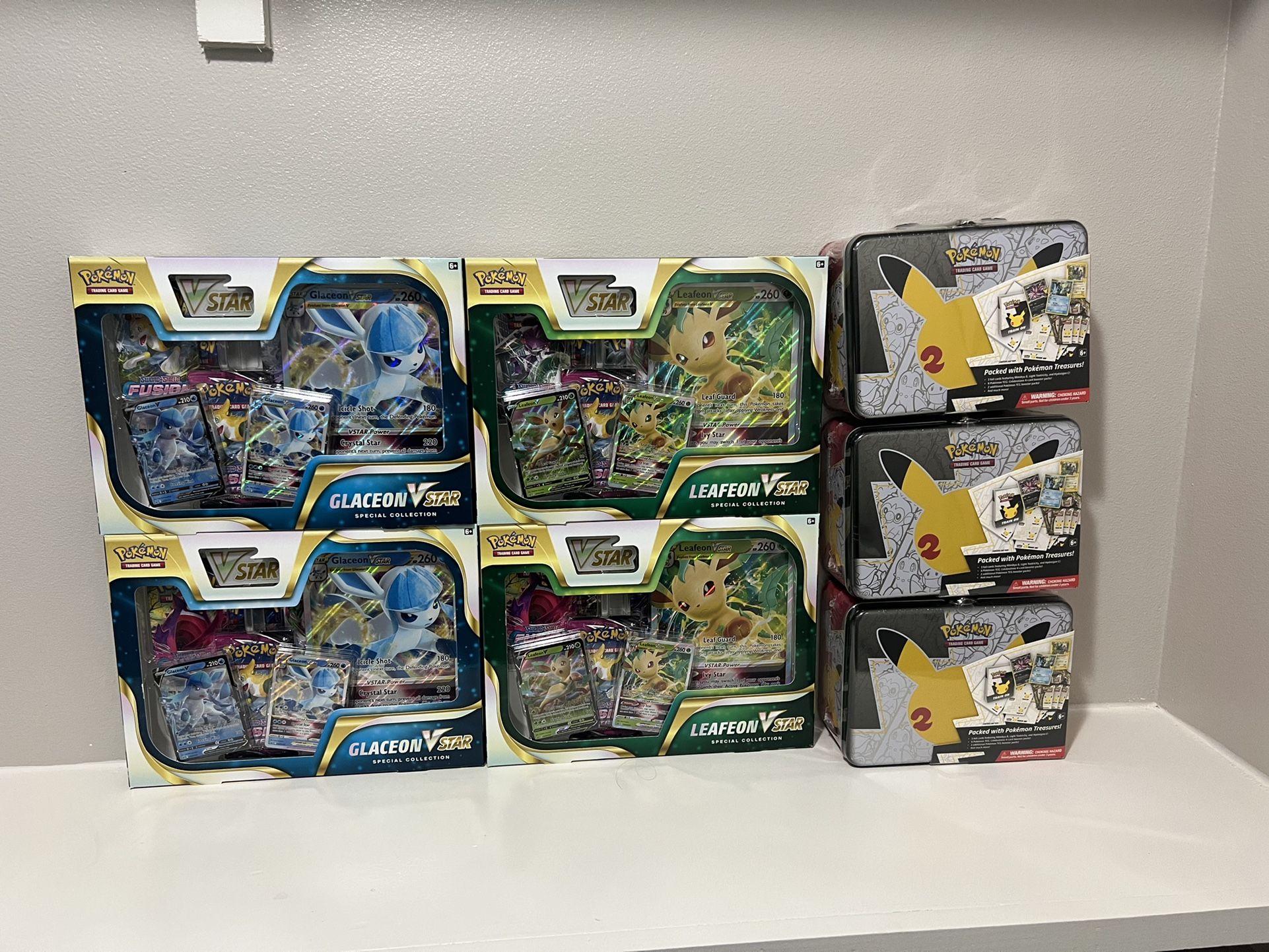 Pokemon Cards (Celebration And Glaceon/Leafeon)
