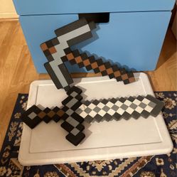 Minecraft Pick Axe And Sword