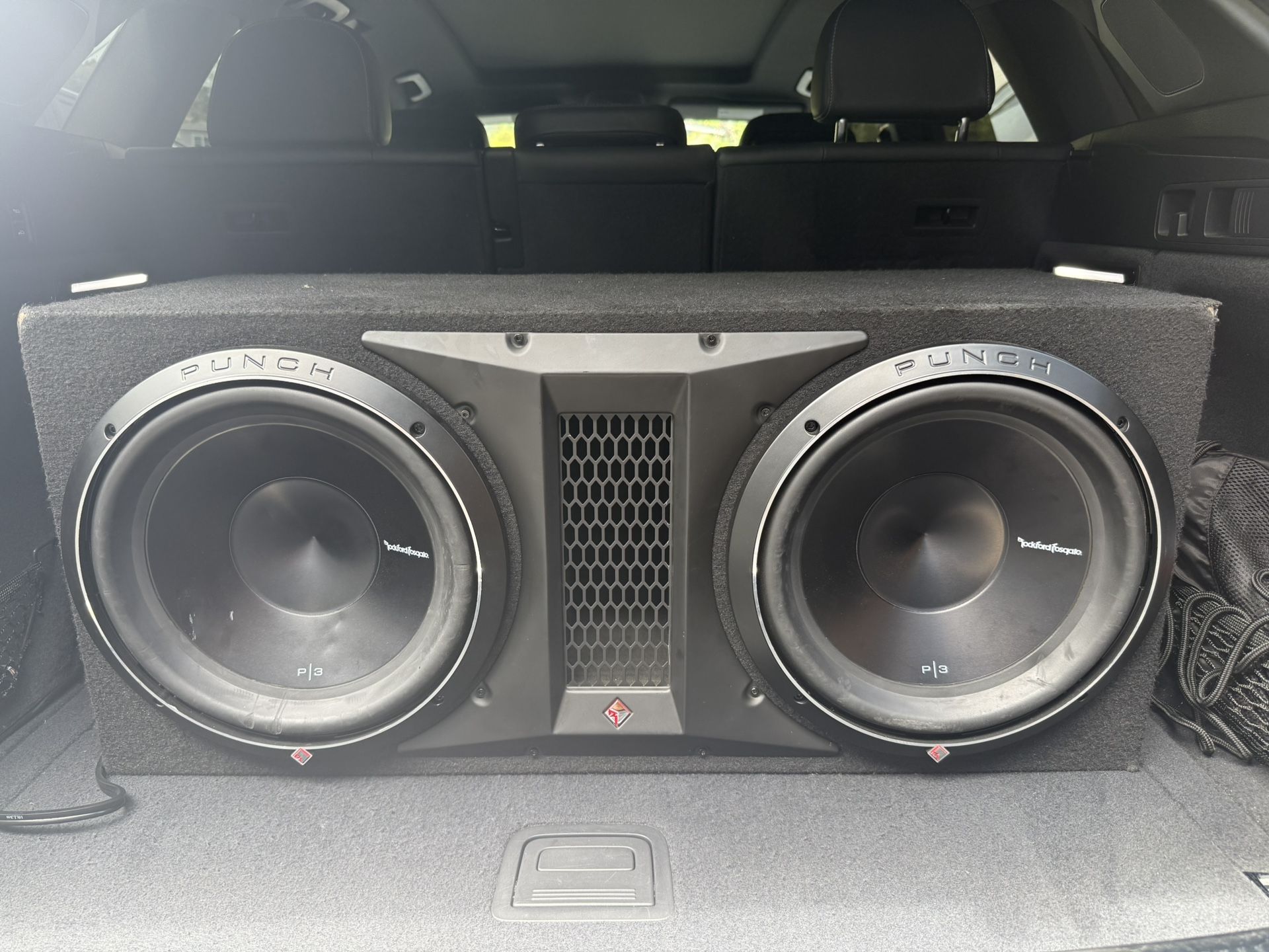 Two 12 Inch Subs And The Amplifier 