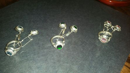 Silver ring set