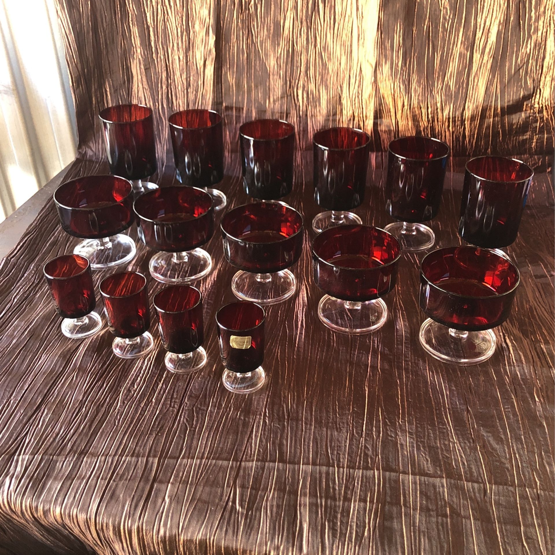 Luminarc France Vintage 70’s Glassware 15 Pieces