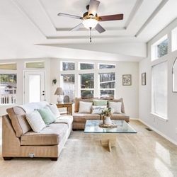 Sectional And Coffee Table Combo