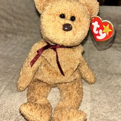 Curly The Bear Beanie Baby With Errors
