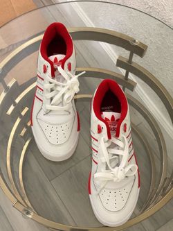 Adidas Originals White and Red Sneakers