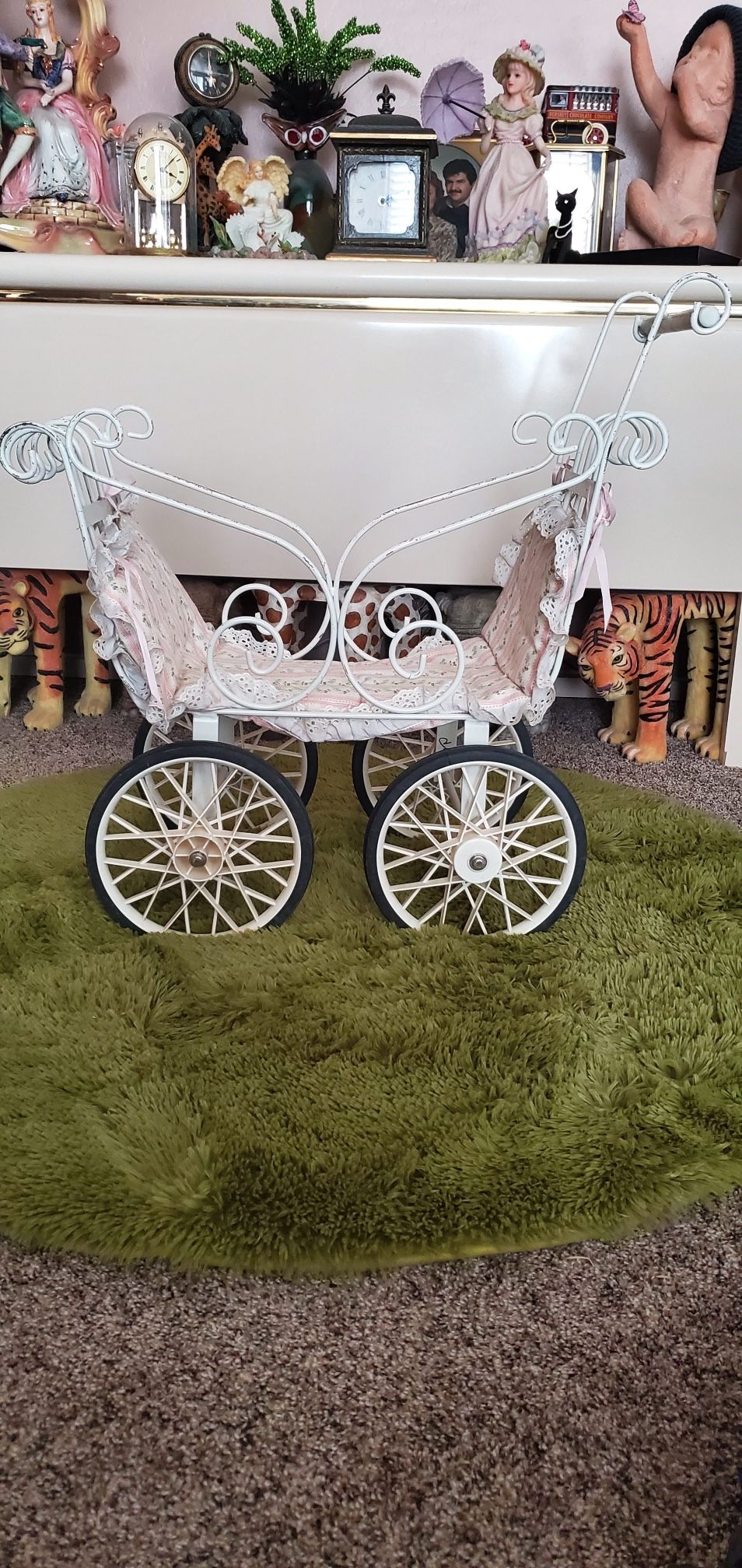 Vintage Metal Baby Doll Carrier, $50