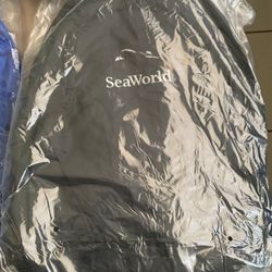 SeaWorld Black BackPack BookBag NEW