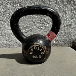 Apollo Cast Iron Kettlebell 10 Lb (Silver Lake)