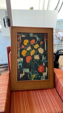 Vintage floral painting.