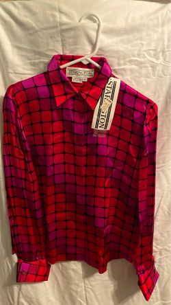 100% silk sz8 blouse