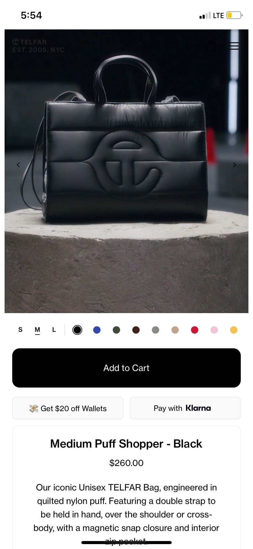 TELFAR PUFFER Bag / Purse