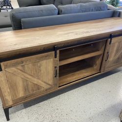 Wood Tv Stand Table Storage Drawer 