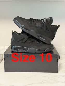 Jordan 4 Black Cat Size 10 Brand New In Hand Travis Brick