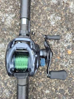 TWS 6.3 Tatula mag force z fishing reel with shimano compre 9'6" fishing pole(new).