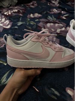 Nike Pink White Low Top Sneakers Size 7 Woman