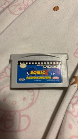 Sonic X: A Super Sonic Hero GBA Video Cartridge