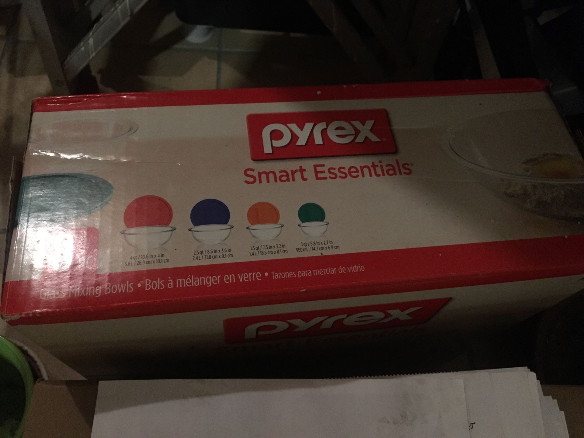 Pyrex Smart Essentials 8pc mixing bowls