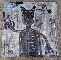 Original Abstract  Painting Acrylic on Framed Canvas 36" x 36" *100.00* Home Decor Artwork Art