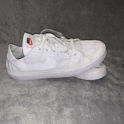 White Nike Canvas Shoes