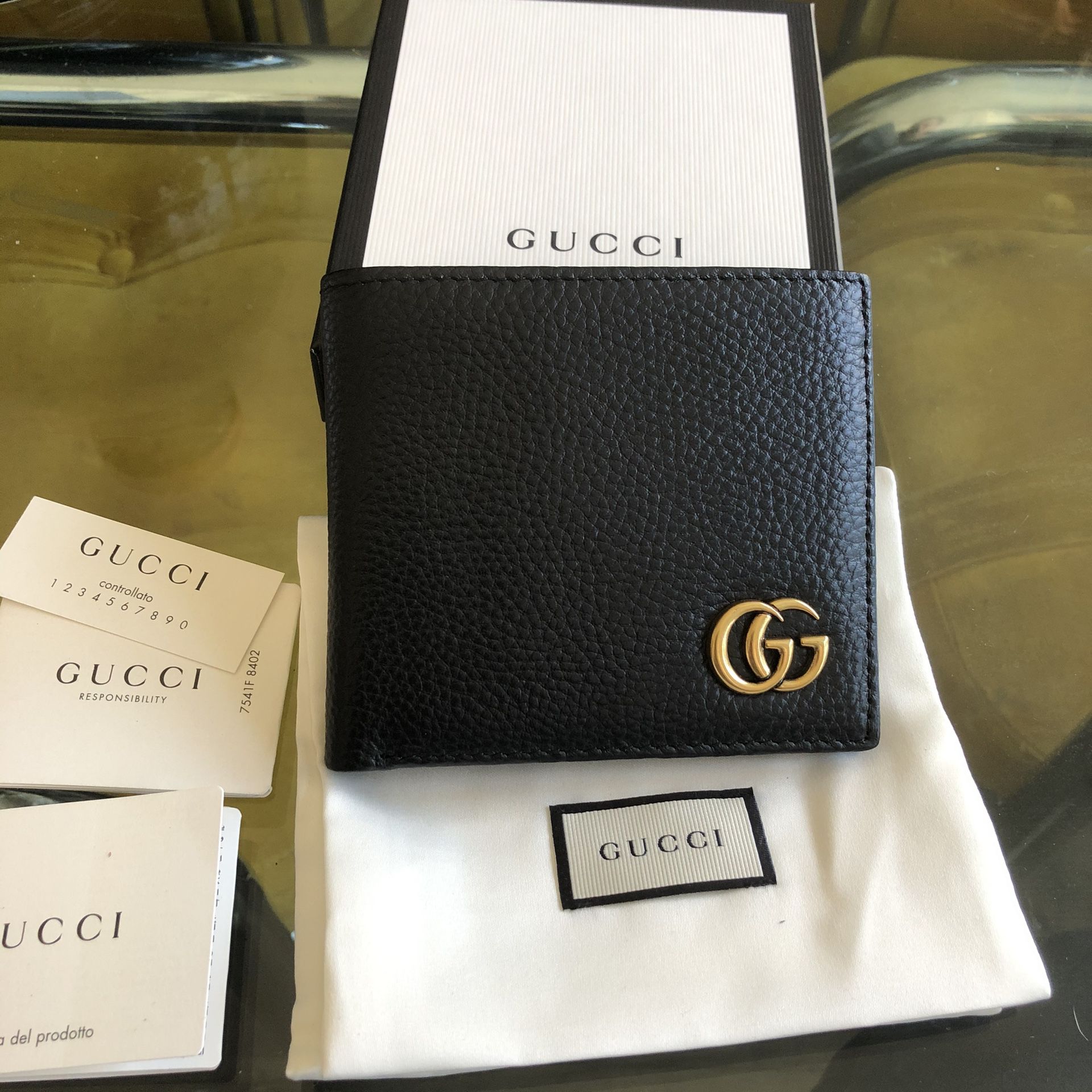 Gucci Marmont Black Bifold Wallet
