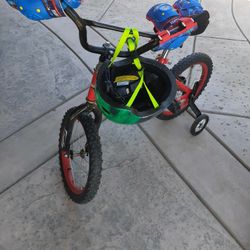 Kids Bicycle, Helmet, Knee and Elbow Pads All For $45