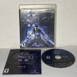 Star Wars: The Force Unleashed 2 (Sony PlayStation 3, 2010) PS3 TESTED Working