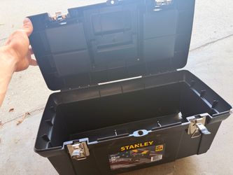 Stanley 19" Black Plastic Tool Box