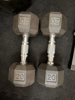 20 lb fixed hex Dumbbells $40