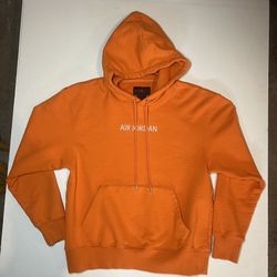 Orange Nike Air Jordan Fleece Pull Over 