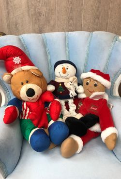 3 baby’s first Christmas stuffed animals