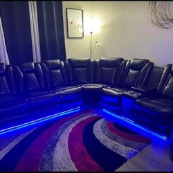 BRAND NEW ⚡ POWER Reclining Sectional Couch Sofa Recliner Theater Chair Seat Set 🛋️