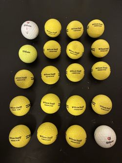 Wilson staff golf balls