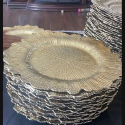 Gold Charger Platee