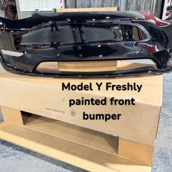New Tesla Model Y OEM FRONT BUMPER RED