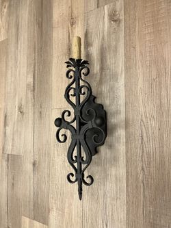 Black Iron Wall Sconce Light