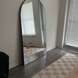 Full Length Mirror, 76"x44" Arched Full Body Mirror.