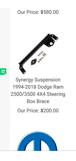 Dodge ram 2500 ,3500 steering box brace