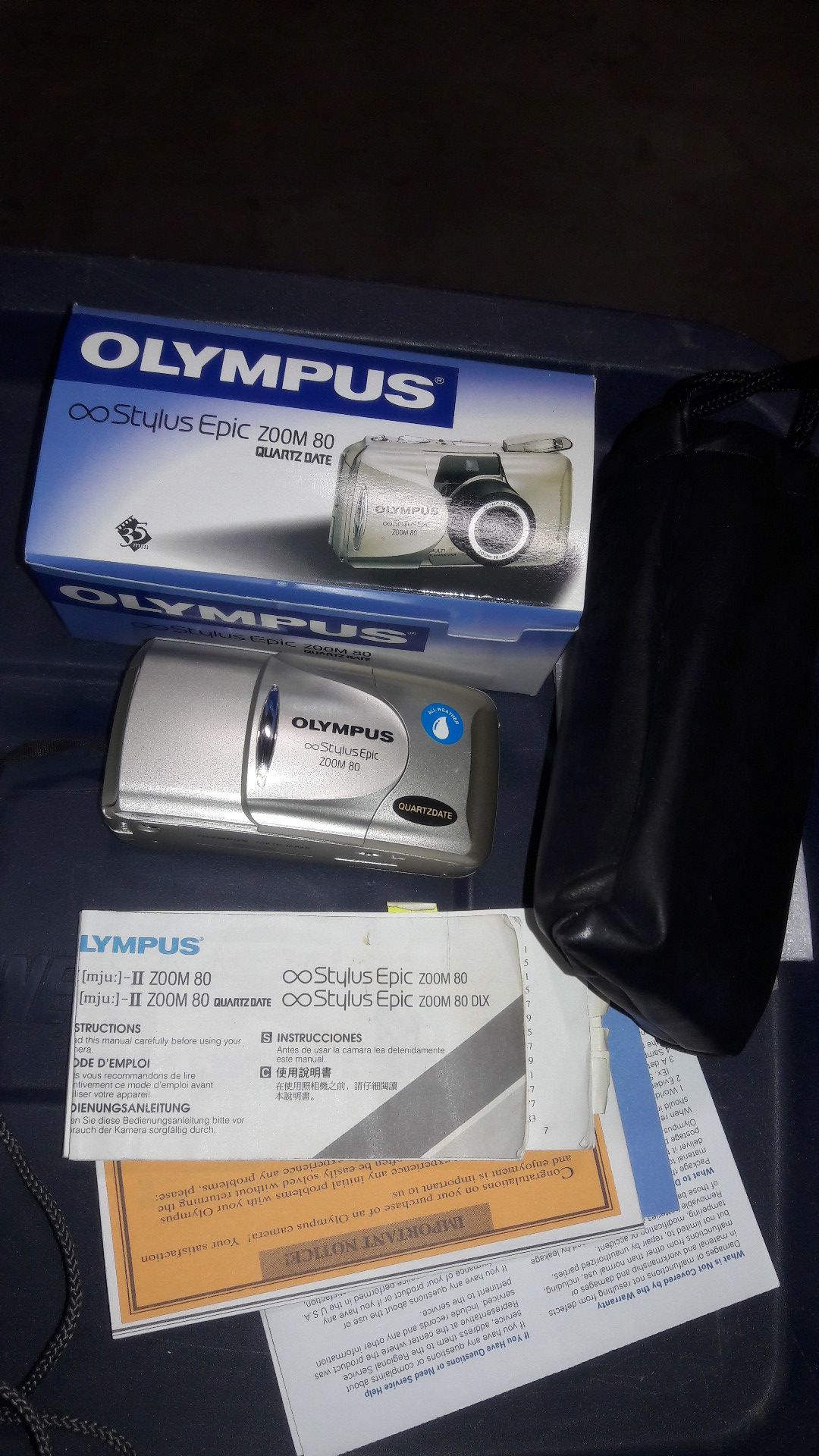 olympus stylus epic zoom 80 digital camera quartz date