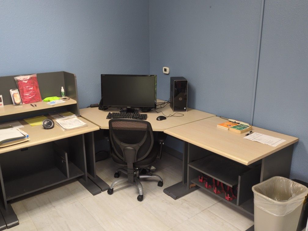 Sectional Desks, Set Of 2