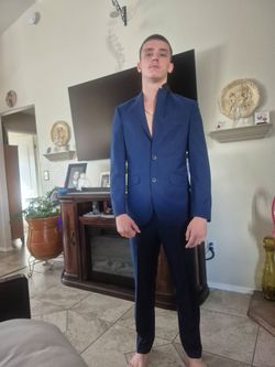 Men's Blue Two-Piece Suit