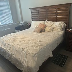 Bed, Mattress And 1 Night Stand  King Size !