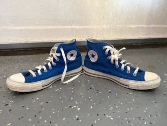 Blue Converse Chuck Taylor High Top  Sneakers  8M/10W