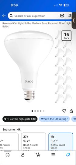 16 led BR40 soft white